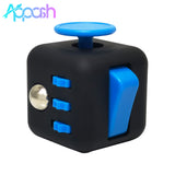 Appash Fidget Cube Stress Anxiety Pressure Relieving Toy Great for Adults and Children[Gift Idea][Relaxing Toy][Stress Reliever][Soft Material](Black & Blue)