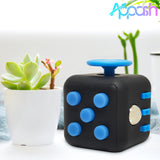 Appash Fidget Cube Stress Anxiety Pressure Relieving Toy Great for Adults and Children[Gift Idea][Relaxing Toy][Stress Reliever][Soft Material](Black & Blue)