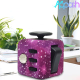 Appash Fidget Cube Stress Anxiety Pressure Relieving Toy Great for Adults and Children[Gift Idea][Relaxing Toy][Stress Reliever][Soft Material](Starry Purple)