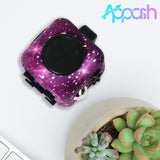 Appash Fidget Cube Stress Anxiety Pressure Relieving Toy Great for Adults and Children[Gift Idea][Relaxing Toy][Stress Reliever][Soft Material](Starry Purple)