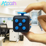 Appash Fidget Cube Stress Anxiety Pressure Relieving Toy Great for Adults and Children[Gift Idea][Relaxing Toy][Stress Reliever][Soft Material](Black & Blue)