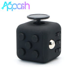 Appash Fidget Cube Stress Anxiety Pressure Relieving Toy Great for Adults and Children[Gift Idea][Relaxing Toy][Stress Reliever][Soft Material](Black & Black)