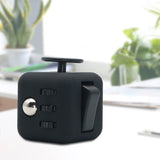 Appash Fidget Cube Stress Anxiety Pressure Relieving Toy Great for Adults and Children[Gift Idea][Relaxing Toy][Stress Reliever][Soft Material](Black & Black)