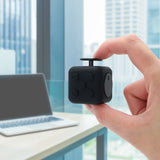 Appash Fidget Cube Stress Anxiety Pressure Relieving Toy Great for Adults and Children[Gift Idea][Relaxing Toy][Stress Reliever][Soft Material](Black & Black)