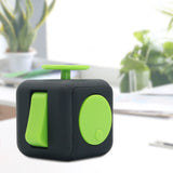 Appash Fidget Cube Stress Anxiety Pressure Relieving Toy Great for Adults and Children[Gift Idea][Relaxing Toy][Stress Reliever][Soft Material](Black & Green)