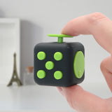 Appash Fidget Cube Stress Anxiety Pressure Relieving Toy Great for Adults and Children[Gift Idea][Relaxing Toy][Stress Reliever][Soft Material](Black & Green)