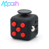 Appash Fidget Cube Stress Anxiety Pressure Relieving Toy Great for Adults and Children[Gift Idea][Relaxing Toy][Stress Reliever][Soft Material](Black & Red)