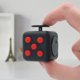 Appash Fidget Cube Stress Anxiety Pressure Relieving Toy Great for Adults and Children[Gift Idea][Relaxing Toy][Stress Reliever][Soft Material](Black & Red)