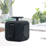 Appash Fidget Cube Stress Anxiety Pressure Relieving Toy Great for Adults and Children[Gift Idea][Relaxing Toy][Stress Reliever][Soft Material](Black & Red)