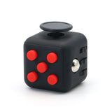 Appash Fidget Cube Stress Anxiety Pressure Relieving Toy Great for Adults and Children[Gift Idea][Relaxing Toy][Stress Reliever][Soft Material](Black & Red)