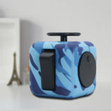 Appash Fidget Cube Stress Anxiety Pressure Relieving Toy Great for Adults and Children[Gift Idea][Relaxing Toy][Stress Reliever][Soft Material](Camouflage Blue)