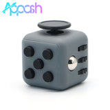 Appash Fidget Cube Stress Anxiety Pressure Relieving Toy Great for Adults and Children[Gift Idea][Relaxing Toy][Stress Reliever][Soft Material](Dark Gray & Black)