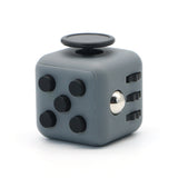 Appash Fidget Cube Stress Anxiety Pressure Relieving Toy Great for Adults and Children[Gift Idea][Relaxing Toy][Stress Reliever][Soft Material](Dark Gray & Black)