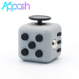 Appash Fidget Cube Stress Anxiety Pressure Relieving Toy Great for Adults and Children[Gift Idea][Relaxing Toy][Stress Reliever][Soft Material](Light Gray & Black)