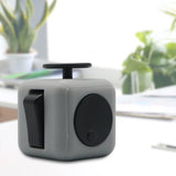 Appash Fidget Cube Stress Anxiety Pressure Relieving Toy Great for Adults and Children[Gift Idea][Relaxing Toy][Stress Reliever][Soft Material](Light Gray & Black)