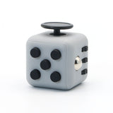 Appash Fidget Cube Stress Anxiety Pressure Relieving Toy Great for Adults and Children[Gift Idea][Relaxing Toy][Stress Reliever][Soft Material](Light Gray & Black)