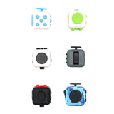 Appash Fidget Cube Stress Anxiety Pressure Relieving Toy Great for Adults and Children[Gift Idea][Relaxing Toy][Stress Reliever][Soft Material](White & Blue)