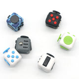 Appash Fidget Cube Stress Anxiety Pressure Relieving Toy Great for Adults and Children[Gift Idea][Relaxing Toy][Stress Reliever][Soft Material](White & Green)