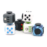 Appash Fidget Cube Stress Anxiety Pressure Relieving Toy Great for Adults and Children[Gift Idea][Relaxing Toy][Stress Reliever][Soft Material](Black & Red)