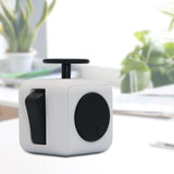 Appash Fidget Cube Stress Anxiety Pressure Relieving Toy Great for Adults and Children[Gift Idea][Relaxing Toy][Stress Reliever][Soft Material](White & Black)