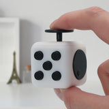 Appash Fidget Cube Stress Anxiety Pressure Relieving Toy Great for Adults and Children[Gift Idea][Relaxing Toy][Stress Reliever][Soft Material](White & Black)