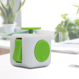 Appash Fidget Cube Stress Anxiety Pressure Relieving Toy Great for Adults and Children[Gift Idea][Relaxing Toy][Stress Reliever][Soft Material](White & Green)