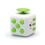 Appash Fidget Cube Stress Anxiety Pressure Relieving Toy Great for Adults and Children[Gift Idea][Relaxing Toy][Stress Reliever][Soft Material](White & Green)