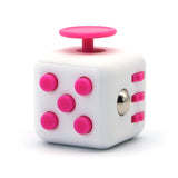 Appash Fidget Cube Stress Anxiety Pressure Relieving Toy Great for Adults and Children[Gift Idea][Relaxing Toy][Stress Reliever][Soft Material](White & Pink)