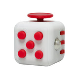 Appash Fidget Cube Stress Anxiety Pressure Relieving Toy Great for Adults and Children[Gift Idea][Relaxing Toy][Stress Reliever][Soft Material](White & Red)