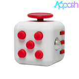 Appash Fidget Cube Stress Anxiety Pressure Relieving Toy Great for Adults and Children[Gift Idea][Relaxing Toy][Stress Reliever][Soft Material](White & Red)